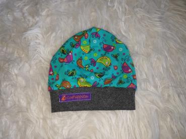 Beanie Kopfumfang 41-43cm "Vögelchen"